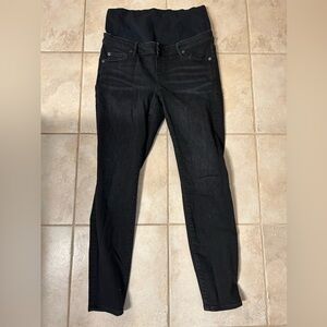 Black gap maternity jeans, size 10